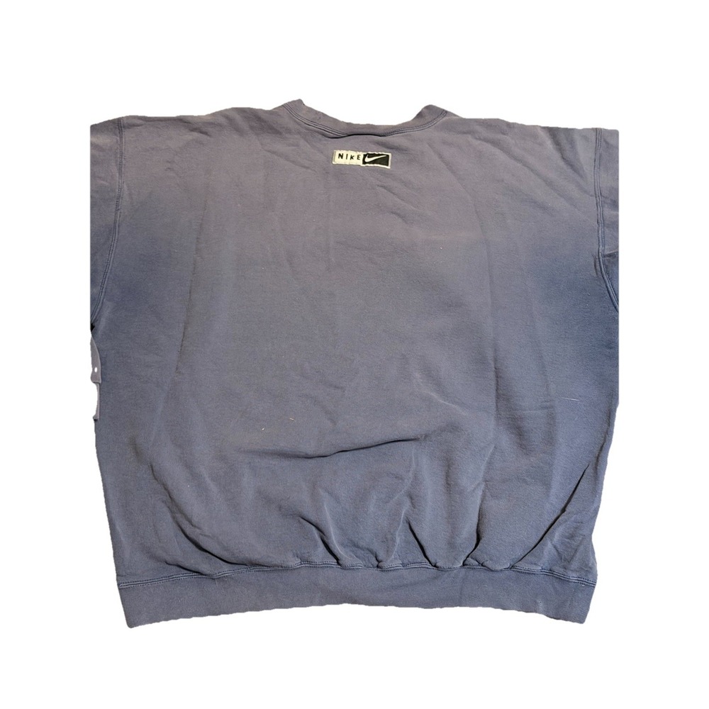 VTG Nike Sweatshirt Mens XL Blue/Yellow Logo Crewneck Sweatshirt USA Distressed - Picture 4 of 4